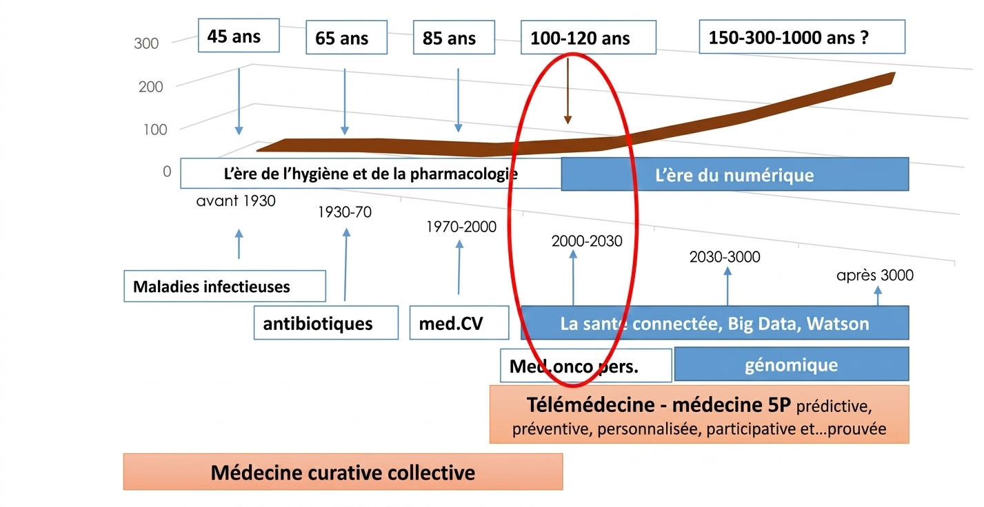 Évolution de l'espérance de vie